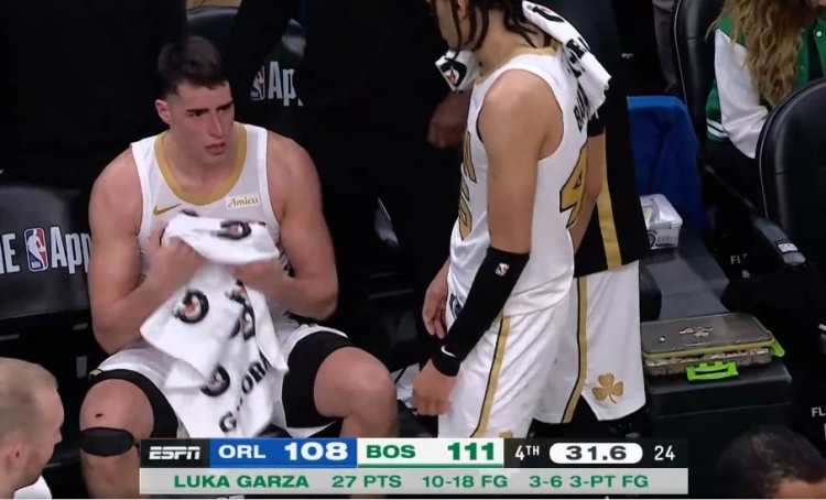 开云体育在线观看-真正的卢卡!加尔扎转身就投高难度三分命中 27分创生涯新高